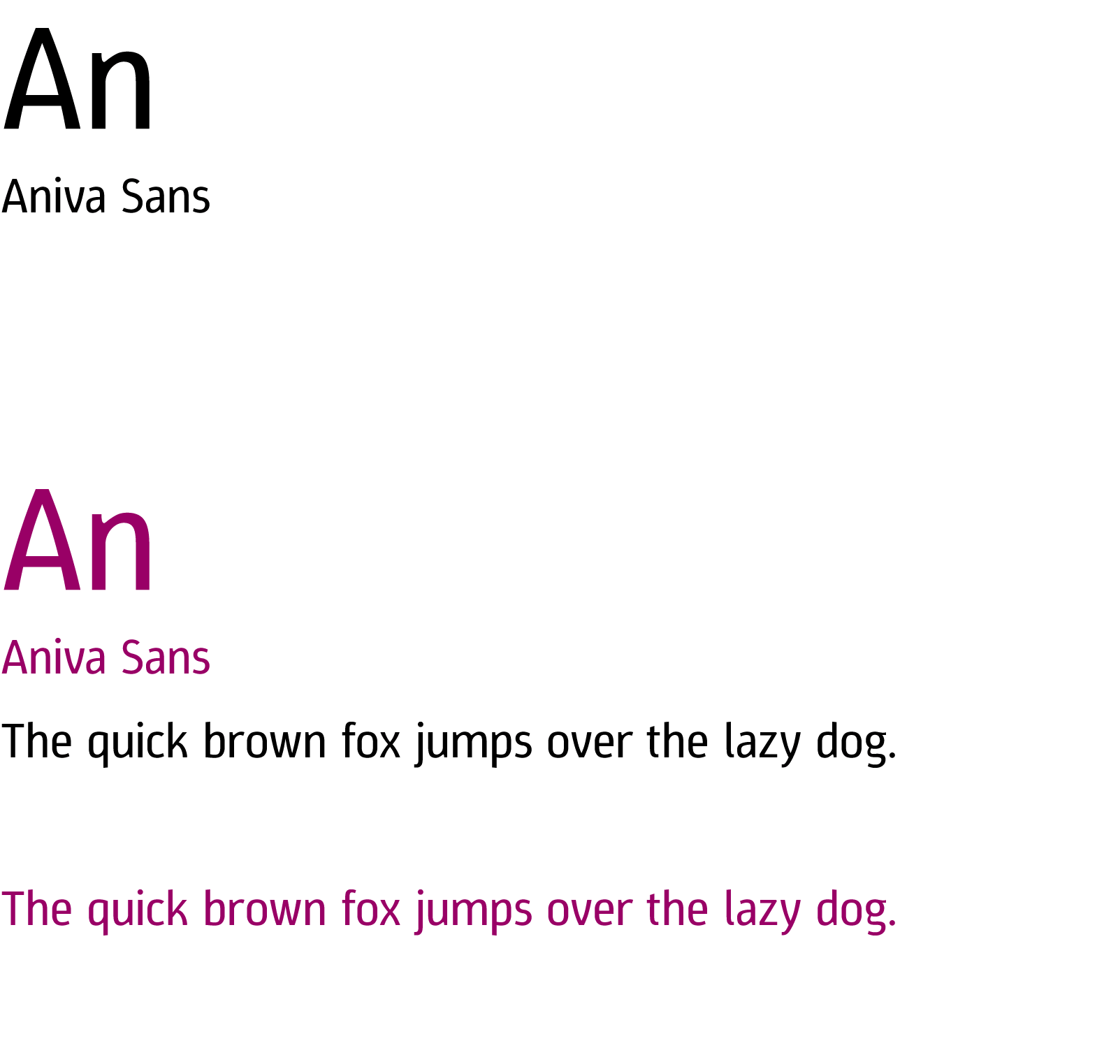 Aniva Sans