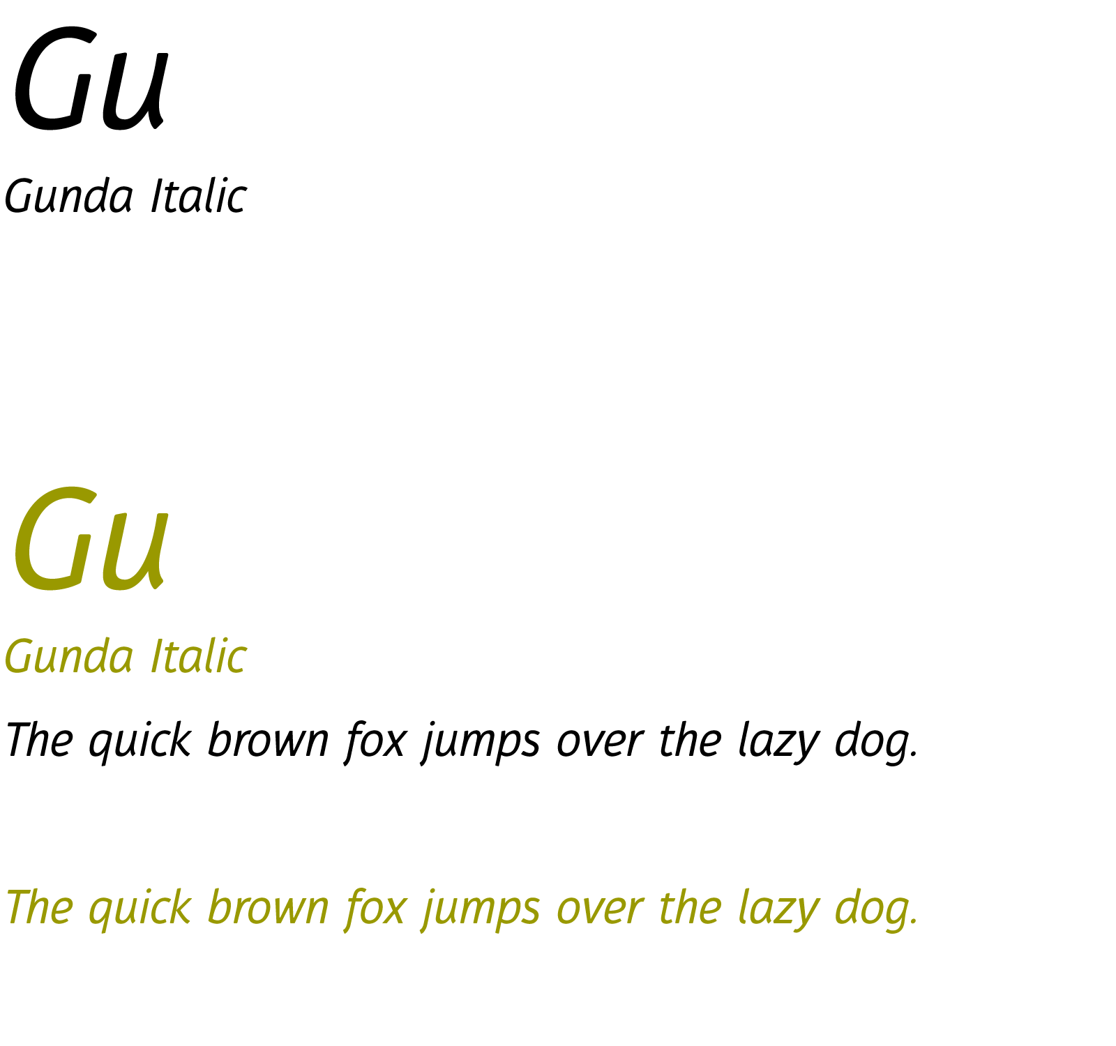 Gunda Italic